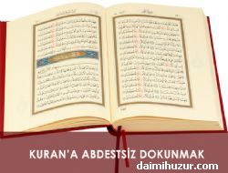 Kuran'a Abdestsiz Dokunmak